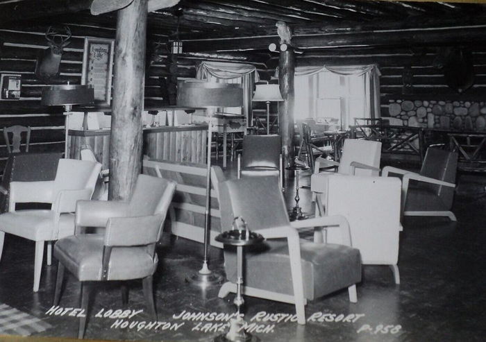 Johnsons Rustic Dance Palace (Johnsons Rustic Resort, Krauses Hotel) - Vintage Postcard (newer photo)